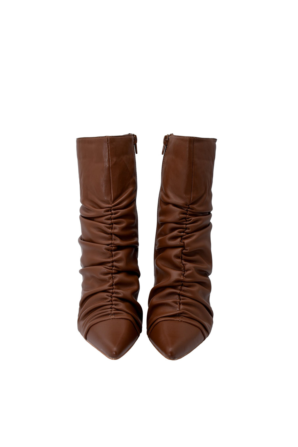 Tronchetto Arricciato in Eco Pelle – Tacco 10 cm (Relish)
Modello elegante con arricciatura frontale e punta affusolata