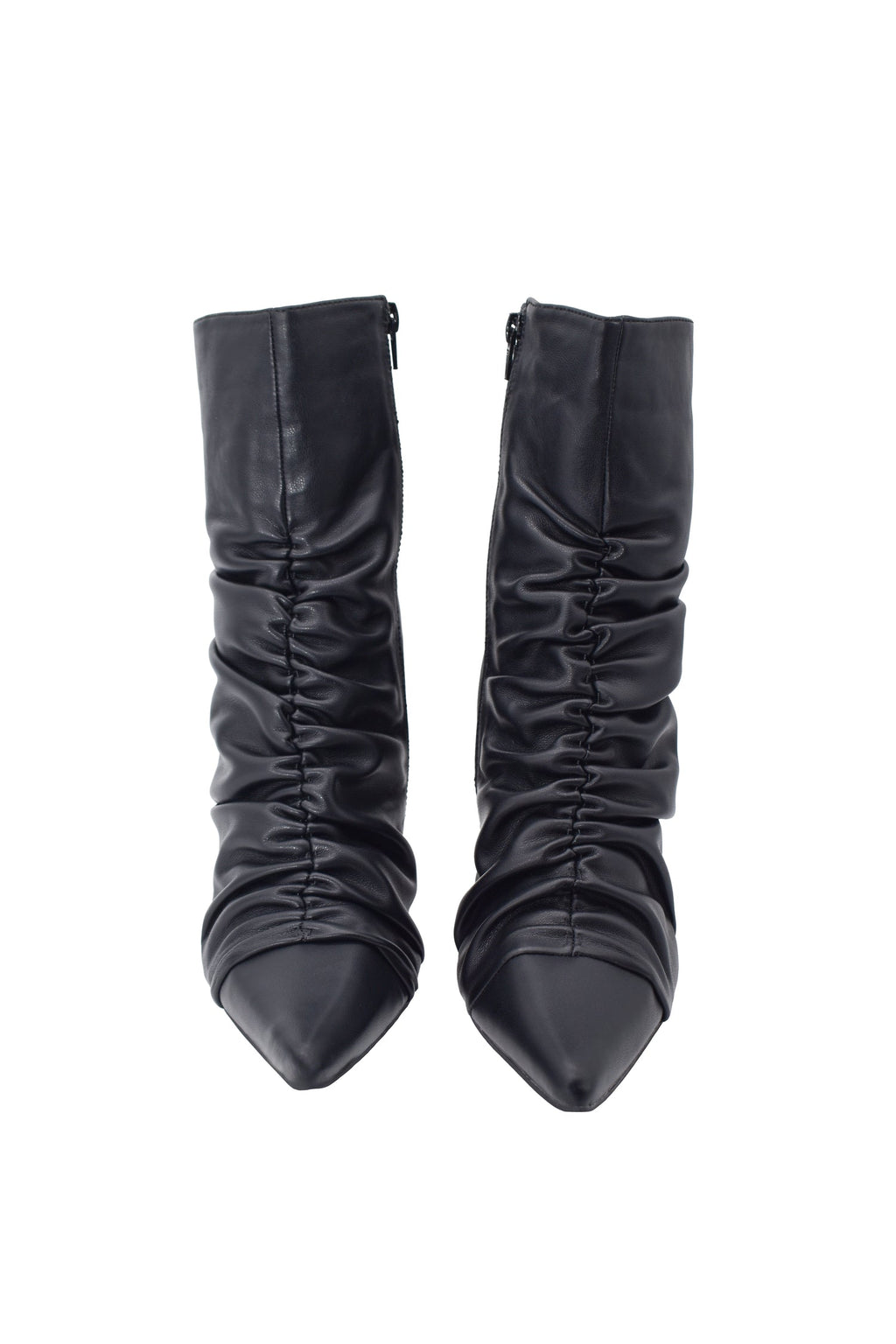 Tronchetto Arricciato in Eco Pelle – Tacco 10 cm (Relish)
Modello elegante con arricciatura frontale e punta affusolata