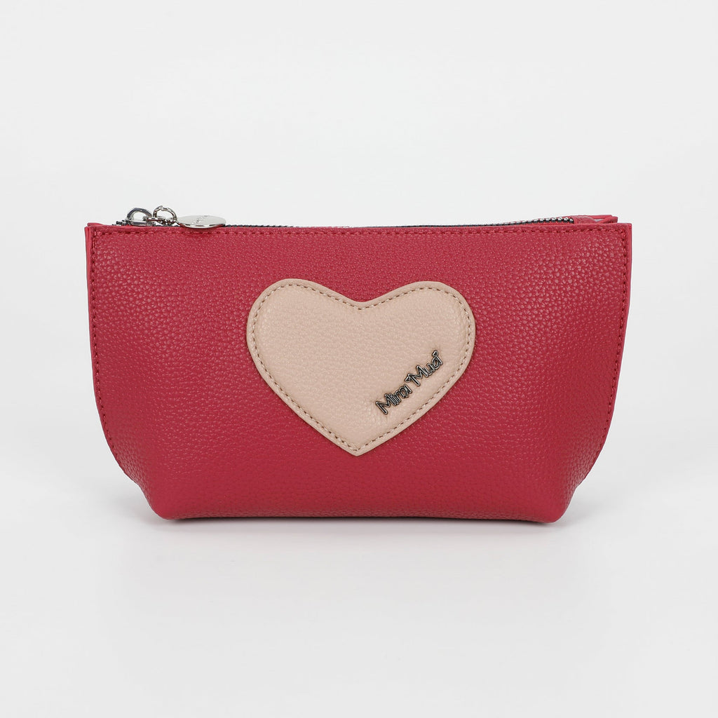 🖤 Beauty Case 3 Pezzi con Cuore – Mimimua